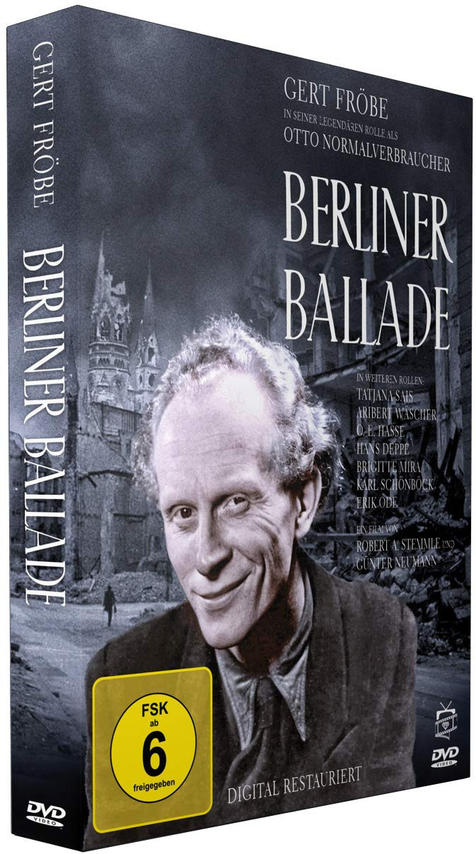 DVD-Hülle von 'Berliner Ballade' mit einem Männergesicht und Stadt-Hintergrund.