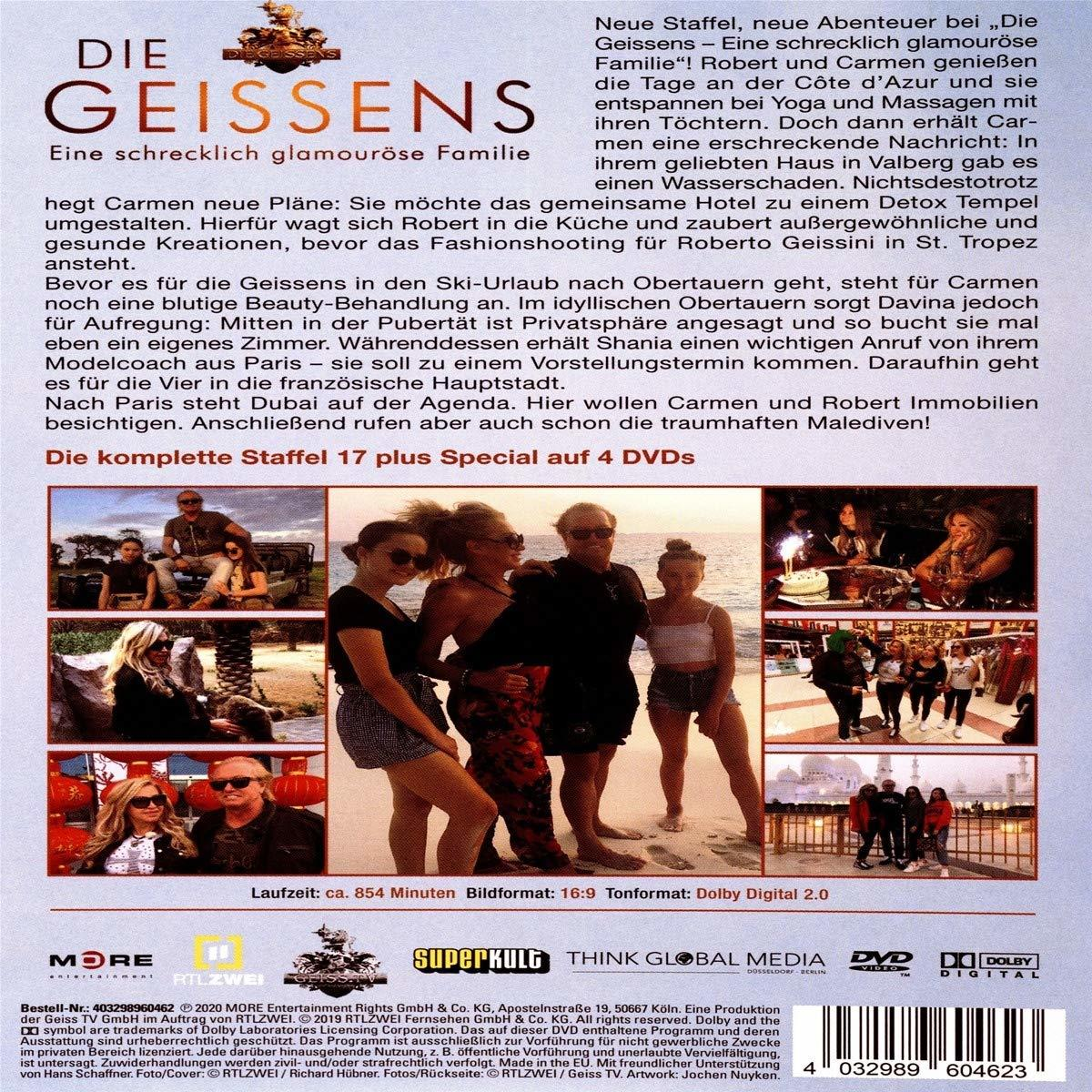 DVD-Cover mit Familienfoto, Text auf Deutsch, ein szenischer Hintergrund.
