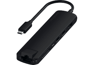 SATECHI Slim Multi-Port - Adaptateur USB-C (Noir)