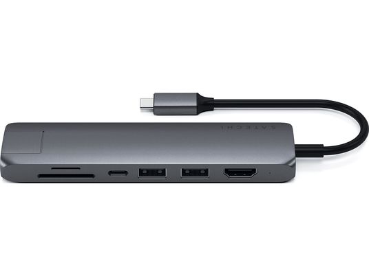 SATECHI Slim Multi-Port - USB-C Adapter (Grau)