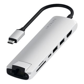 SATECHI Slim Multi-Port - Adaptateur USB-C (Argent)
