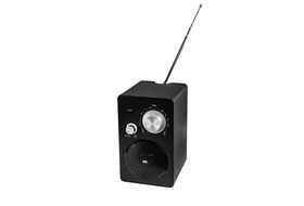 Xoro DAB 200 Tragbares DAB+/FM Radio im Holzdesign (10 Senderspeicher,  Stereo, Weckfunktion, LCD Display, Metall-Teleskopantenne) bra…