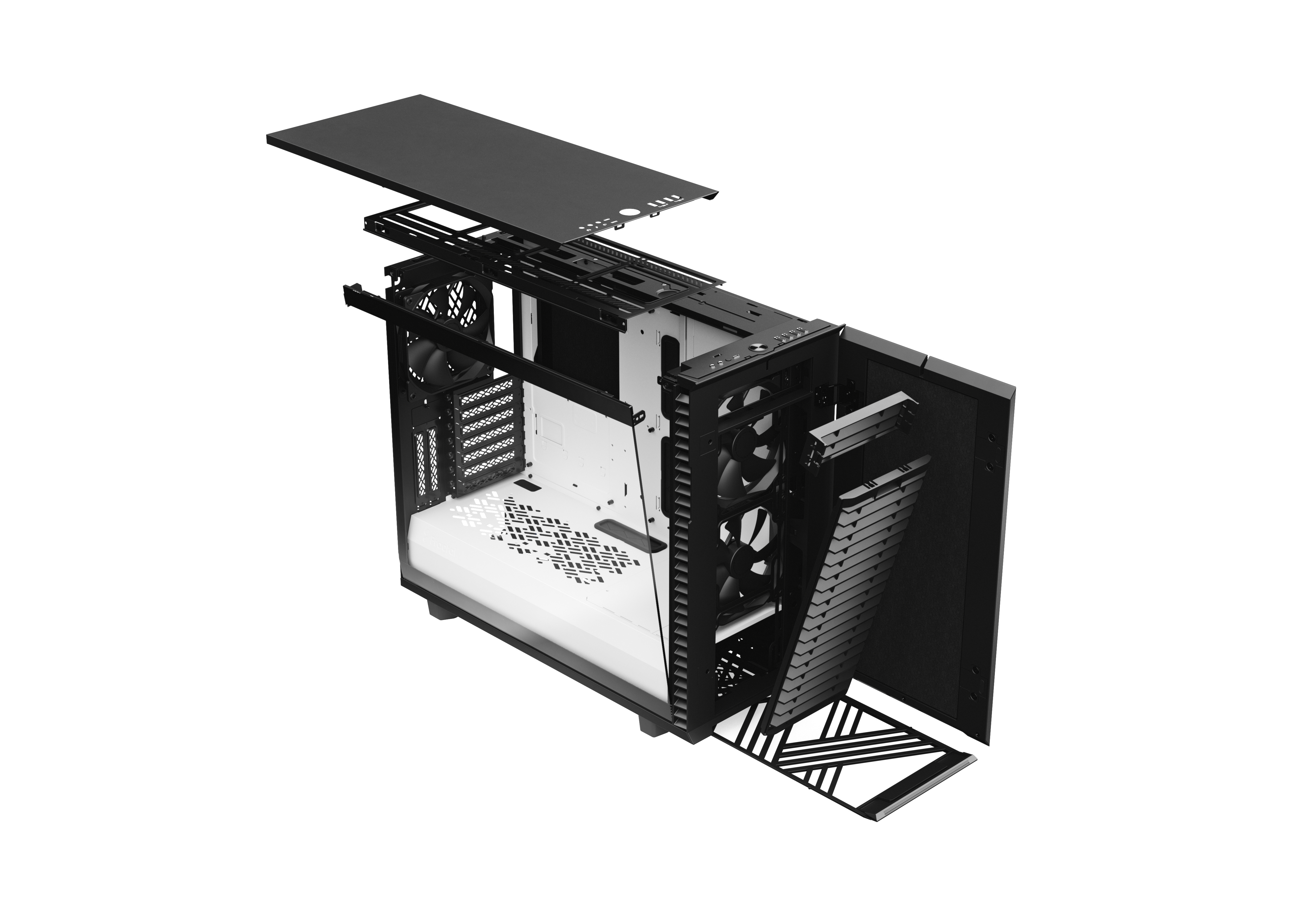 FRACTAL DESIGN Define 7 Black and White TG PC-Gehäuse, Schwarz/Weiß