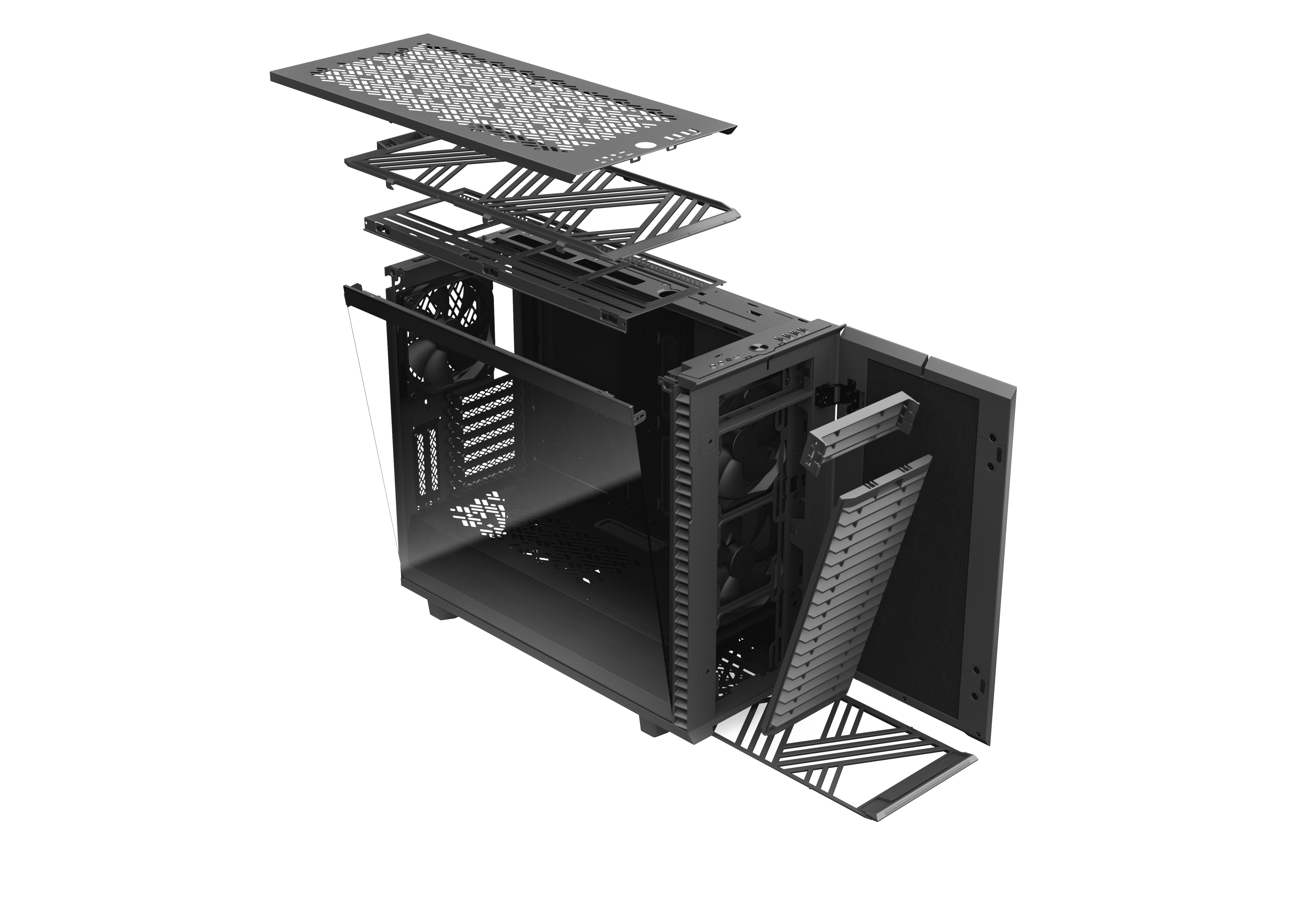 FRACTAL DESIGN Define 7 Grey TG PC-Gehäuse, Grau