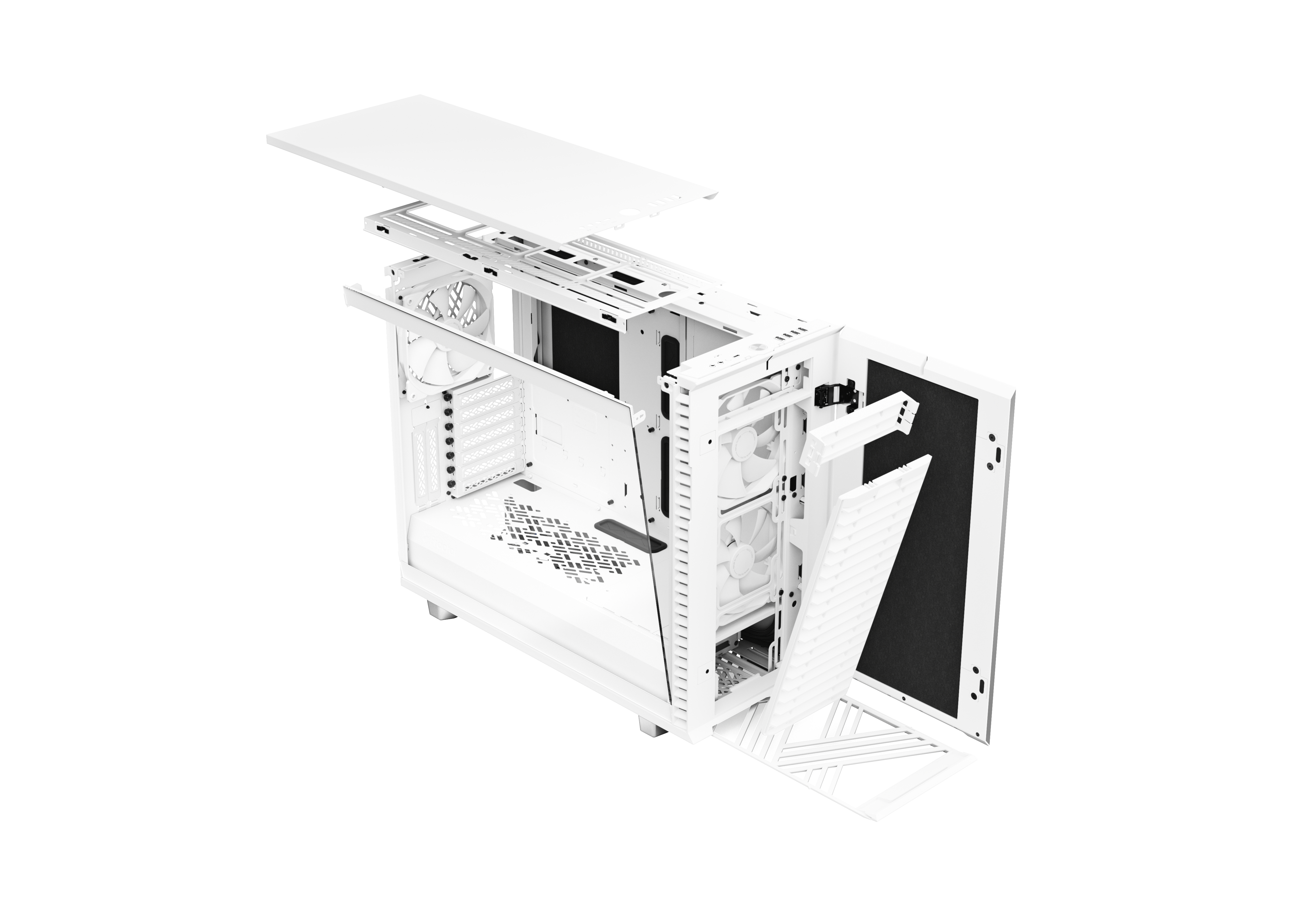 FRACTAL DESIGN Define 7 White Tempered Glass PC-Gehäuse, Weiß