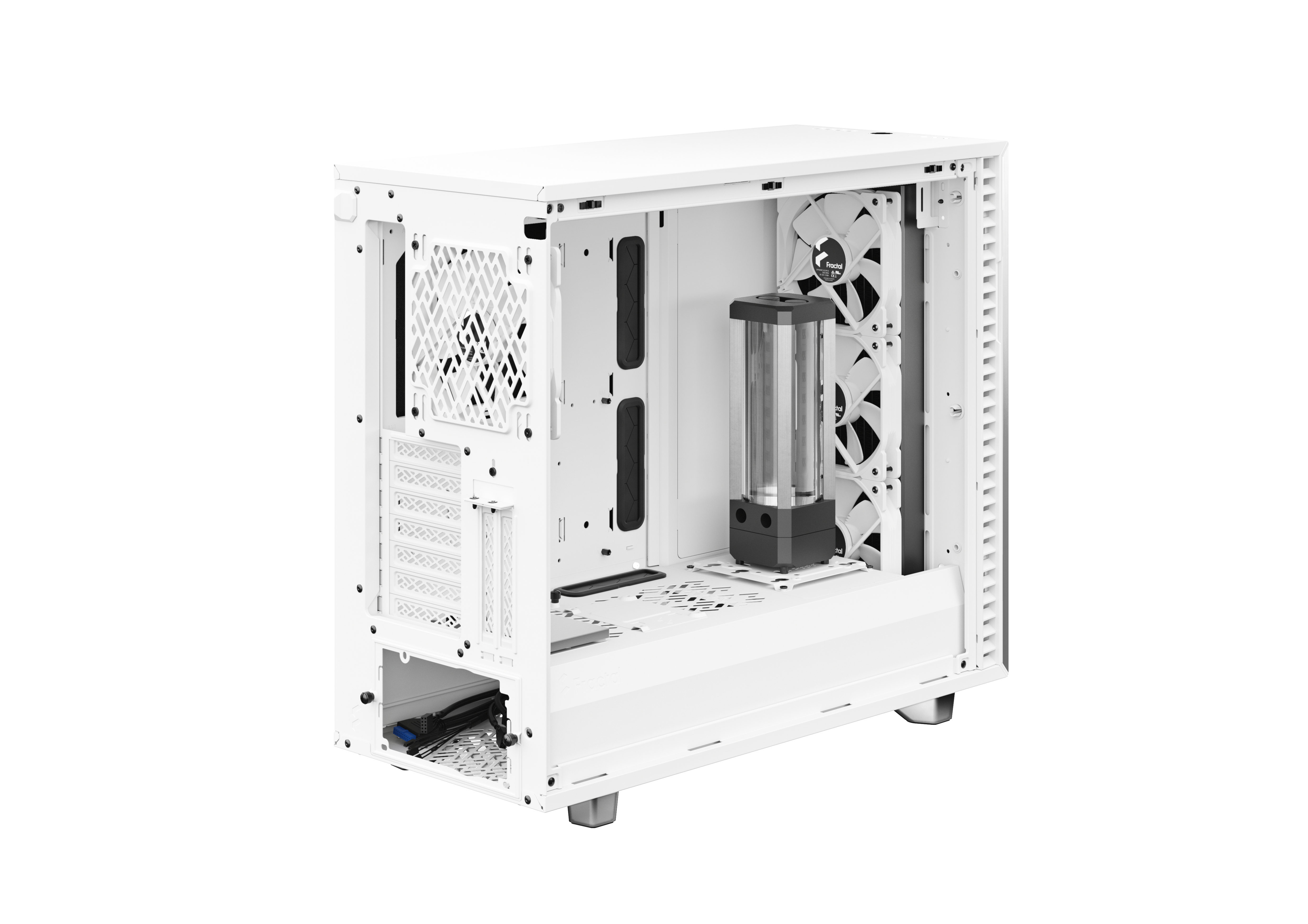 FRACTAL DESIGN Define 7 White Tempered Glass PC-Gehäuse, Weiß