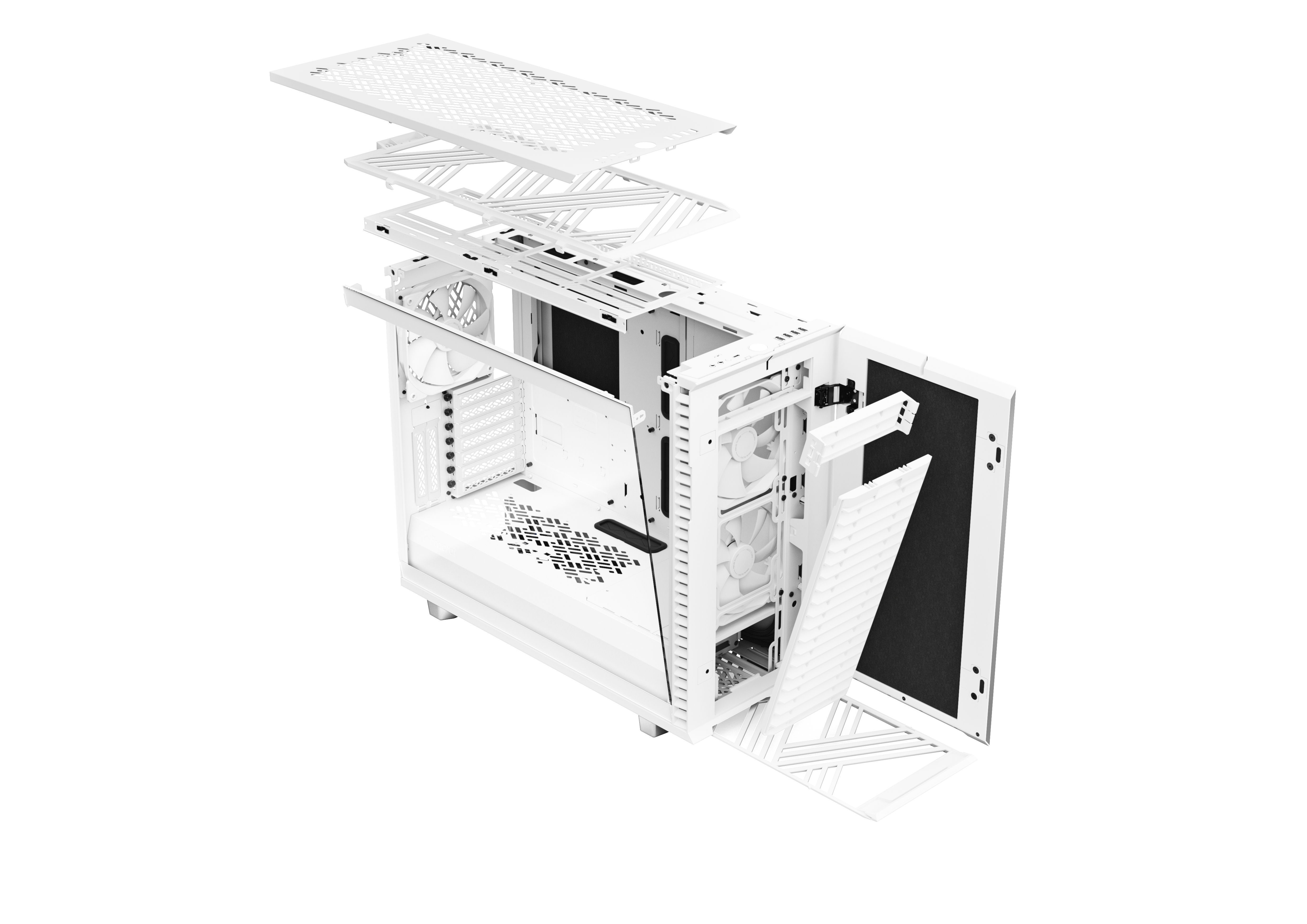 FRACTAL DESIGN Define 7 White Tempered Glass PC-Gehäuse, Weiß