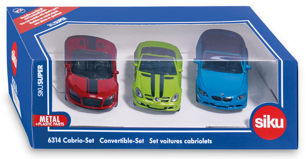 Cabrio Set Mehrfarbig SIKU Modellfahrzeuge