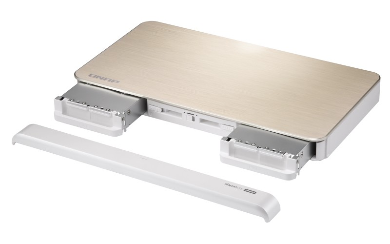 Servidor NAS - QNAP HS-453DX, Híbrido, 4GB, 2 Baías, Oro