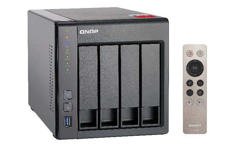 Servidor NAS - QNAP SOHO, 8GB, Ethernet, 4 Bahías, Negro