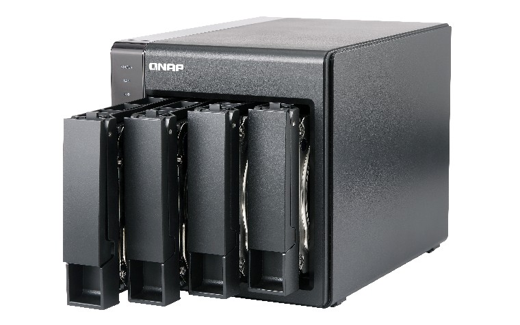 Servidor NAS - QNAP SOHO, 8GB, Ethernet, 4 Bahías, Negro