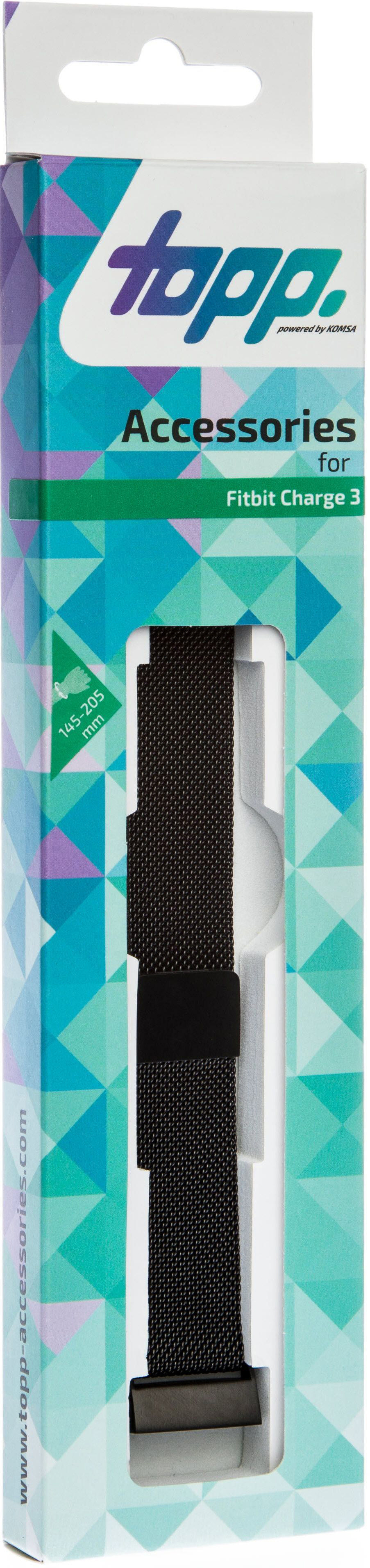 TOPP 40-38-7500, Ersatz-/Wechselarmband, Schwarz