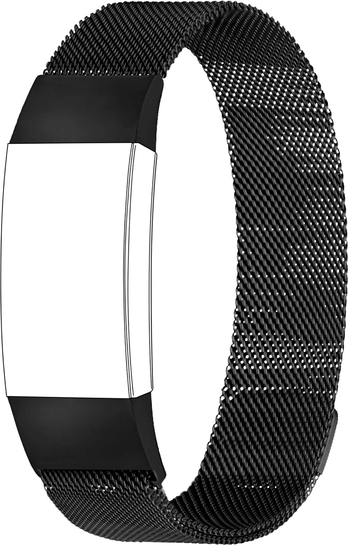 Schwarz Fitbit, Ersatz-/Wechselarmband, 40-38-7500, TOPP