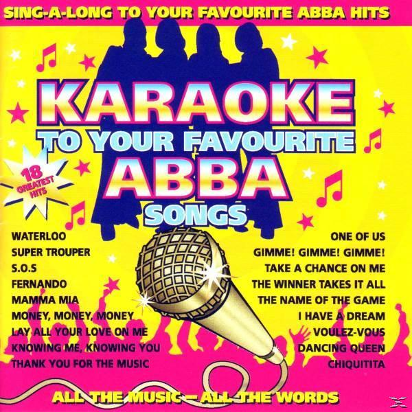 Karaoke CD-borító szöveggel, hangjegyekkel és mikrofon illusztrációval.