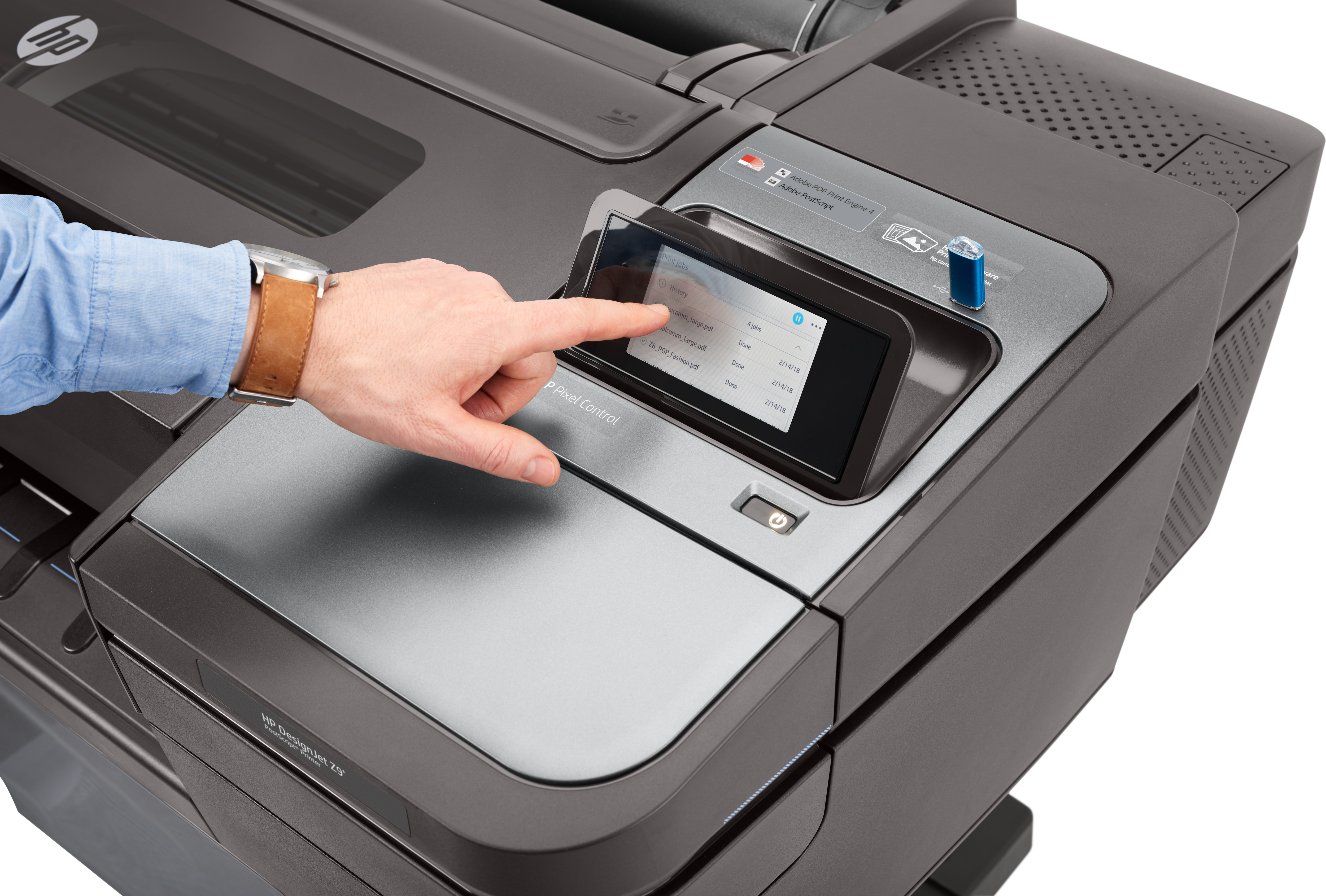 HP DesignJet Z9+dr 44 inç PostScript Yazıcı ile V Kesici