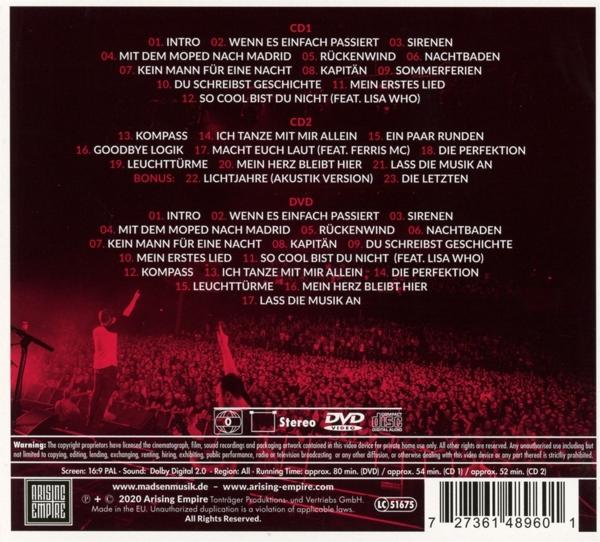 Madsen - Lichtjahre Live  - (CD + DVD Video)