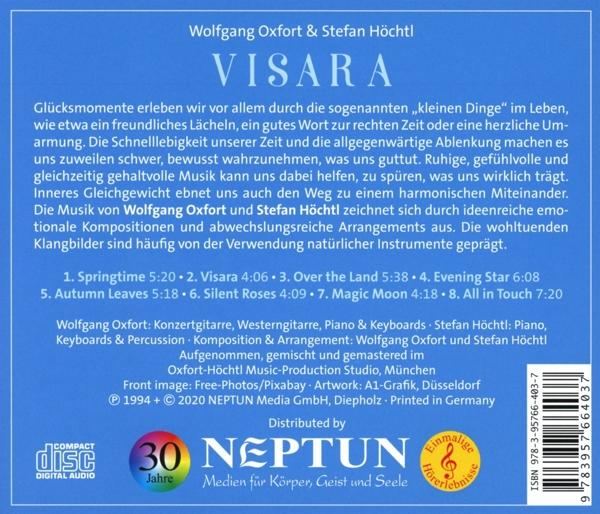 Rückseite eines CD-Covers mit Text auf Deutsch, Auflistung der Songtitel und Credits sowie einem Compact Disc-Logo.