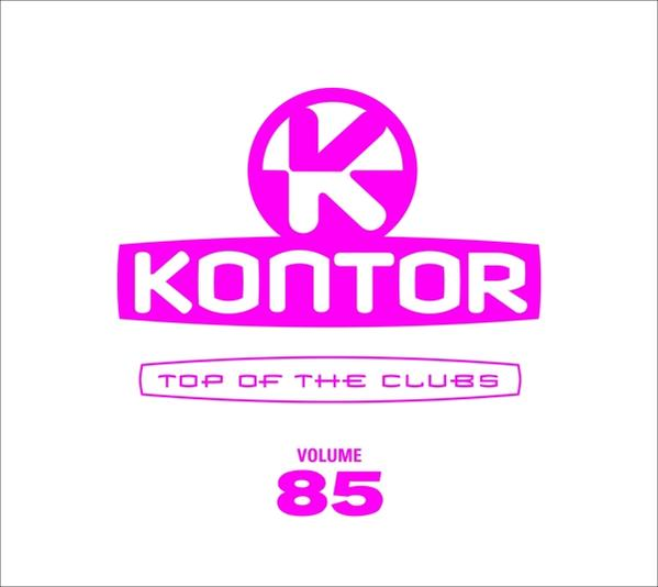 Pinkfarbenes Kontor-Compilation-Albumcover. Es hat pinkfarbenen Text auf weißem Hintergrund.