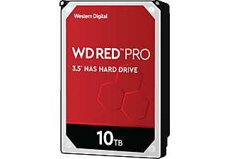 WESTERN DIGITAL WD Red Pro NAS Hard Drive - Disque dur (HDD, 10 TB, Argent/Noir)