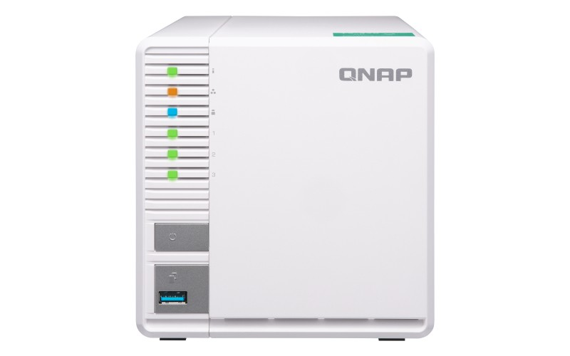 Servidor NAS - QNAP TS-328 3 Bay NAS, RTD1296 ARM Cortex-A53, 2048 MB, Blanco