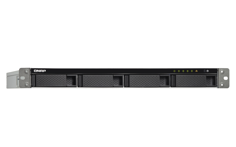 Servidor NAS - QNAP TS-453BU, Ethernet Rack (1U), Unidad Raid, 2.5/3.5". Negro
