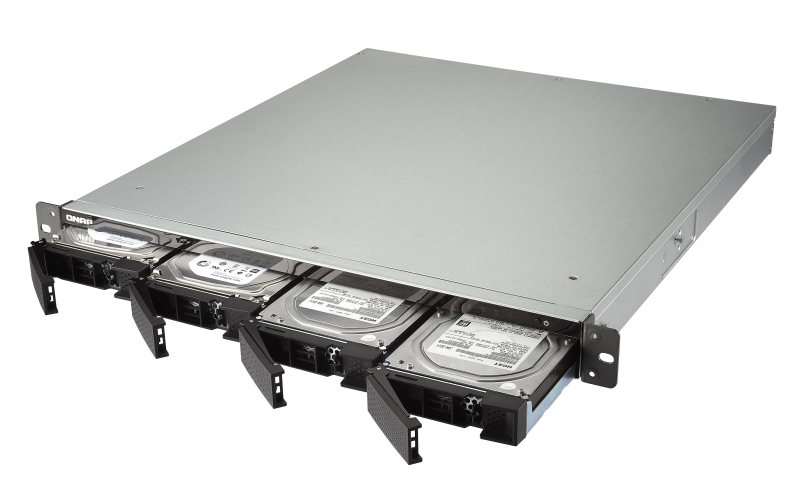 Servidor NAS - QNAP TS-453BU, Ethernet Rack (1U), Unidad Raid, 2.5/3.5". Negro