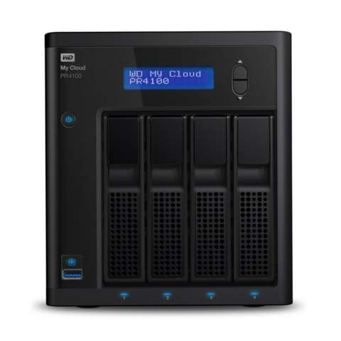 Servidor NAS - WD My Cloud Pro PR4100, Pro Series 4-Bay, 16 TB, Intel® Pentium® N3710, Negro