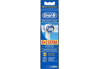 ORAL-B Precision Clean 8+2 Extra - Aufsteckbürsten (Weiss/Blau)