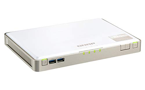 Servidor NAS - QNAP, TBS-453DX-8G, 8 GB de RAM, Nivel de ruido de 15.8 GB, Blanco