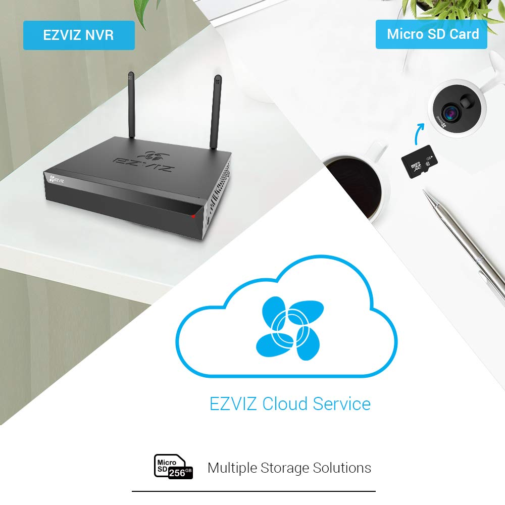 Cámara de Seguridad - EZVIZ C1C PIR, WiFi, Interior, cámara IP, 1080P, Compatible con Alexa, Visión nocturna