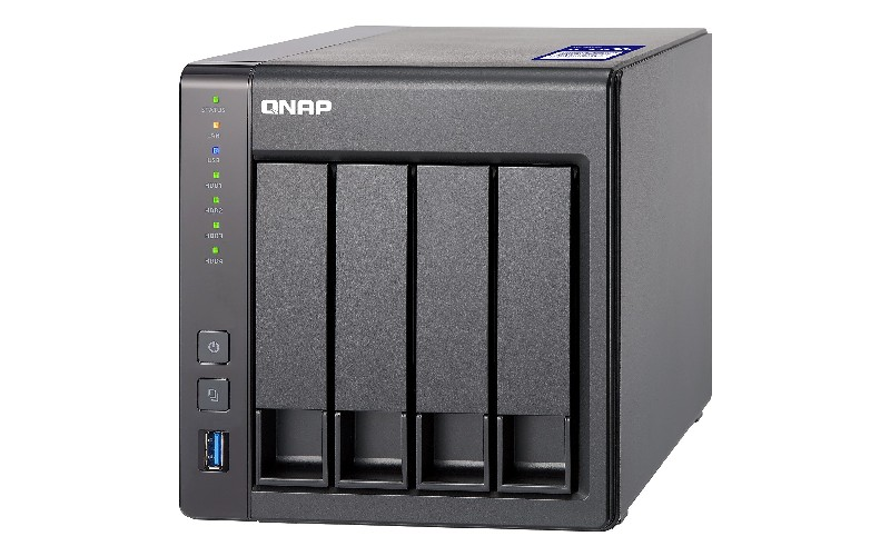 Servidor NAS - QNAP, TS-431X2, RAM de 8 GB, Nivel de ruido de 19.5 dB, Negro