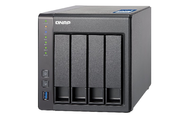 Servidor NAS - QNAP, TS-431X2, RAM de 8 GB, Nivel de ruido de 19.5 dB, Negro