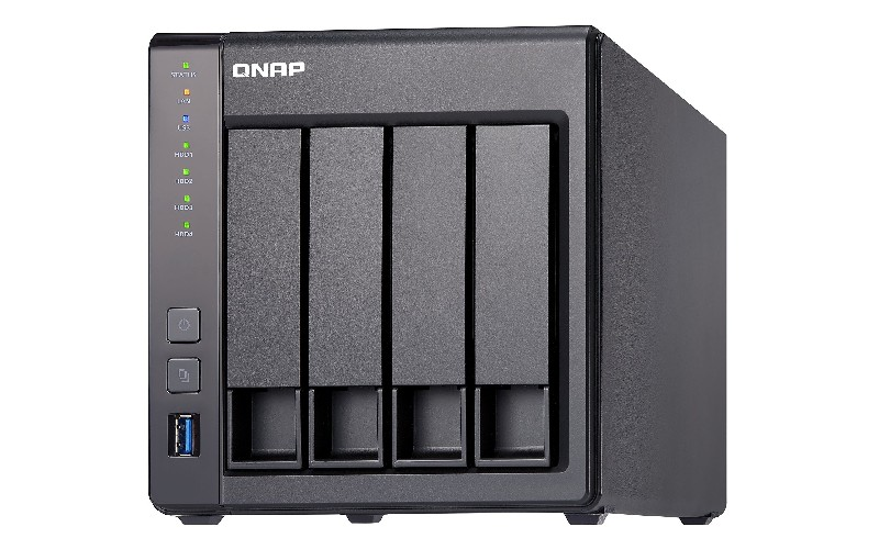 Servidor NAS - QNAP, TS-431X2, RAM de 8 GB, Nivel de ruido de 19.5 dB, Negro