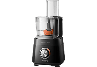 PHILIPS HR7510 - Robot de cuisine (Noir/Orange)
