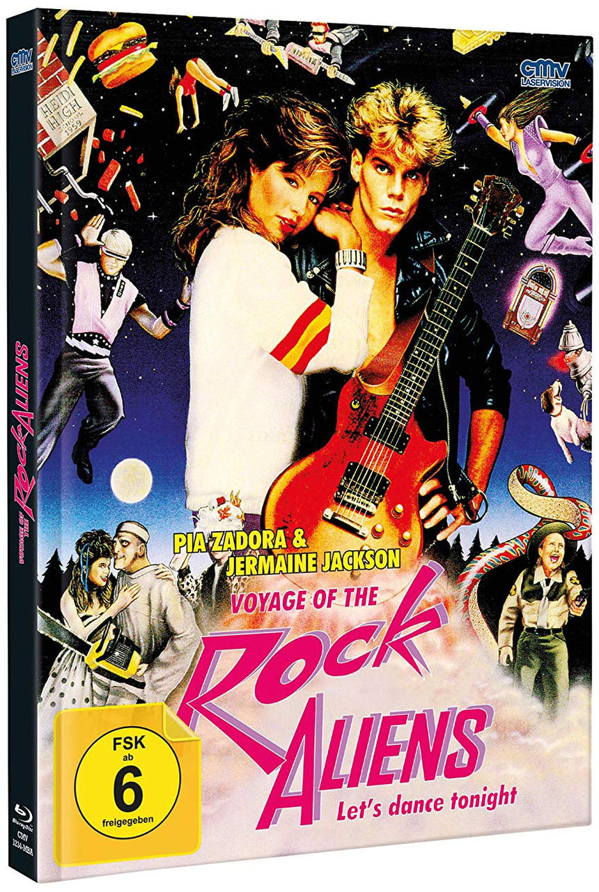 DVD-Cover eines Films mit zwei Personen und einer Gitarre. Text: Rock Aliens.