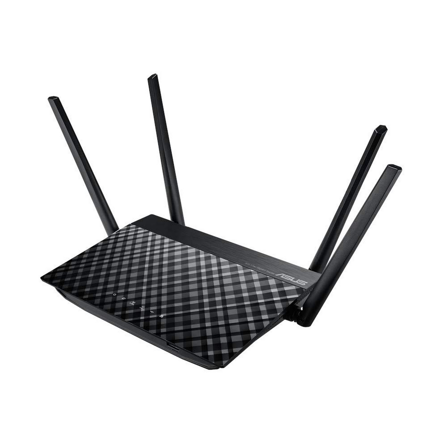 Router - ASUS Plus RT-AC1300G, Doble banda, Giga bit Ethernet, 5GHz, ARM Cortex A7, WiFi 5, USB, LED, Negro