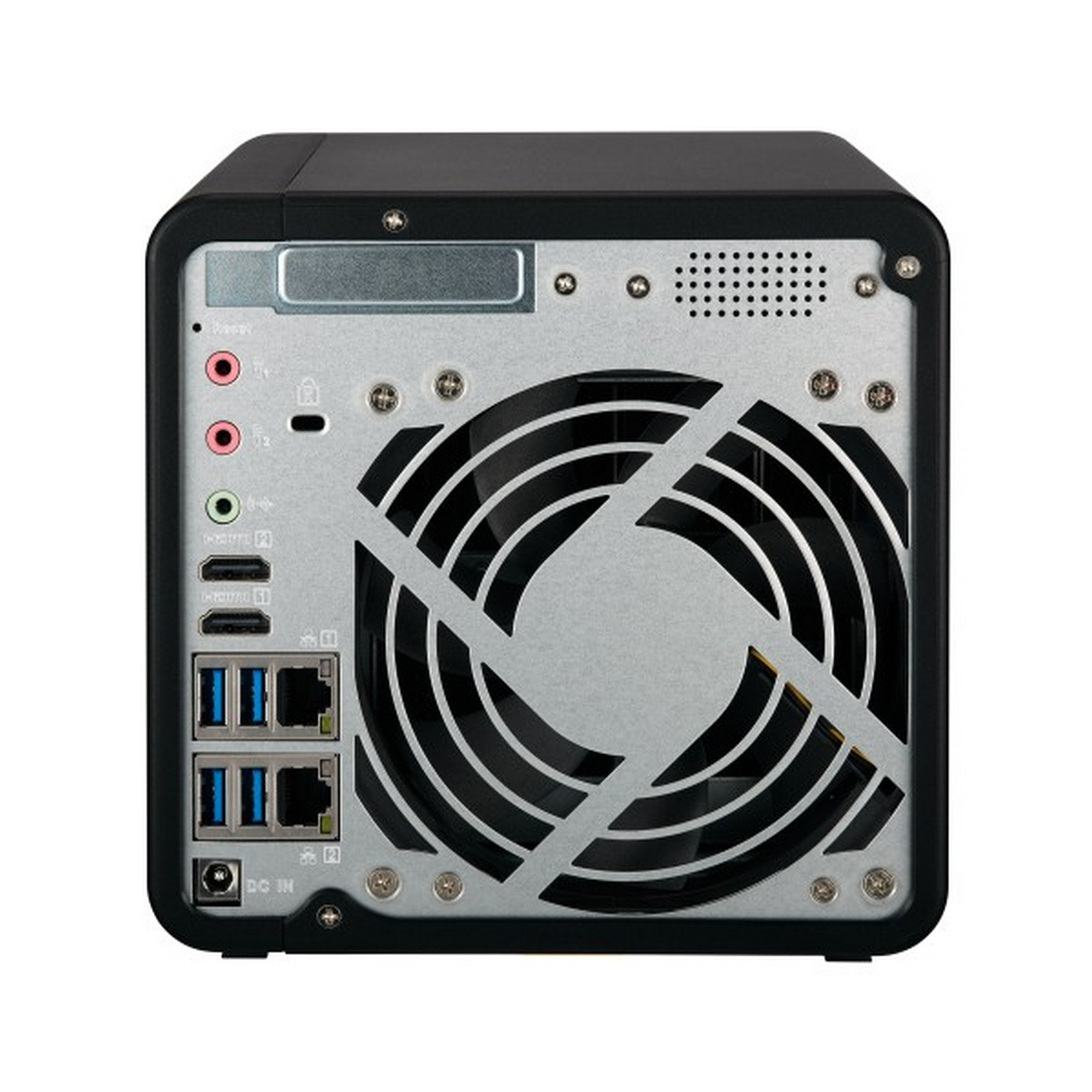 Servidor NAS - Qnap TS-453B, 4 GB, Intel® Celeron® J3455 Quad-Core, DDR3L, USB, SD, Hybrid Backup Sync, Negro