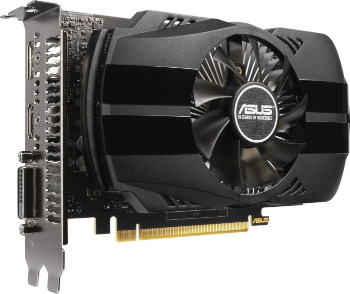 Tarjeta gráfica - ASUS Phoenix GeForce® GTX 1650 OC Edition, 300 W, 4 GB, GDDR5, PCI Express 3.0, IP5X, Negro