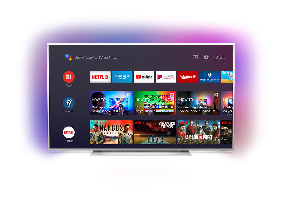 TV LED 75" - Philips 75PUS7354, UHD 4K, HDR 10+, Ambilight 3 lados, Android TV Google Assistant, P5