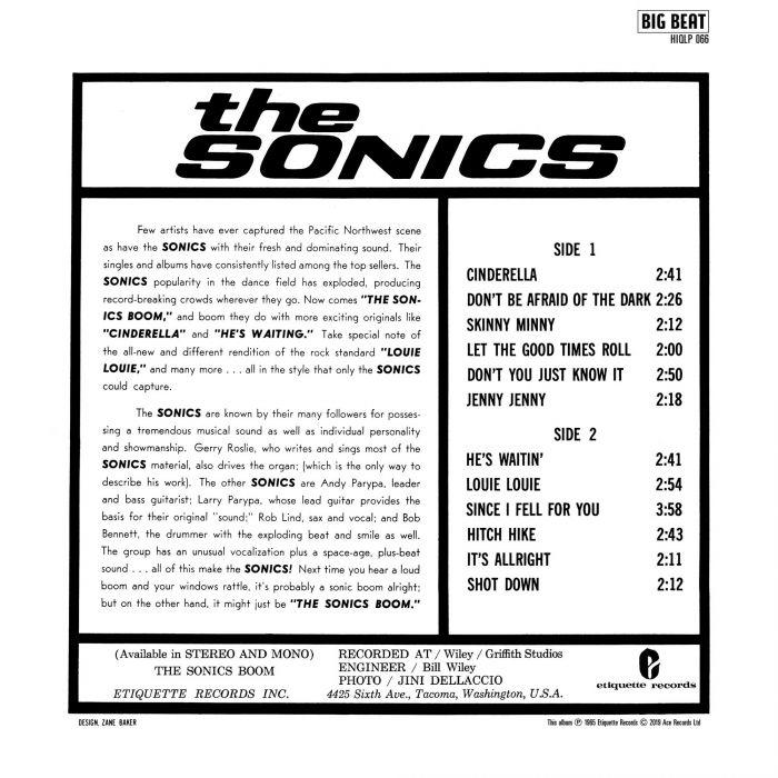 Sonics - BOOM (180 GR.MONO - (Vinyl) VINYL) BLACK