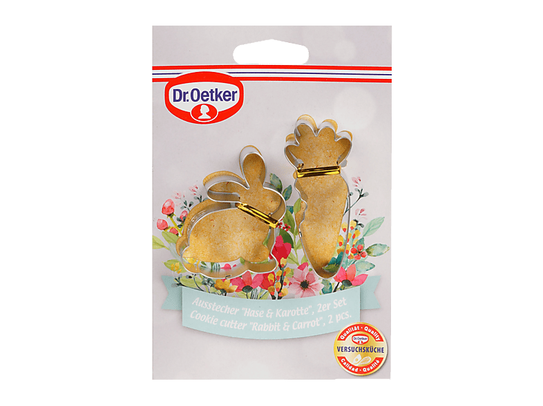 Dr. Oetker 1877 Ausstecher, Hase & Karotte 2er Set, silber — Foto 2 von 2