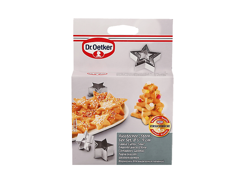 Dr. Oetker Ausstecher "Stern", 6-tlg. , silber — Foto 2 von 2