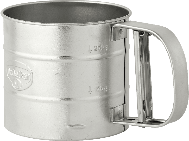 Dr. Oetker Einhand-Mehlsieb, Metall, Classic Einhand-Mehlsieb, silber