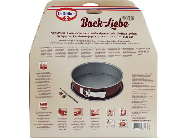 Dr. Oetker 1696 Springform 26 cm, grau/rot — Foto 3 von 4
