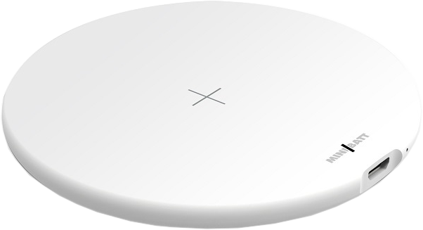 MINIBATT iCharge2 vezeték nélküli Qi töltő, fehér