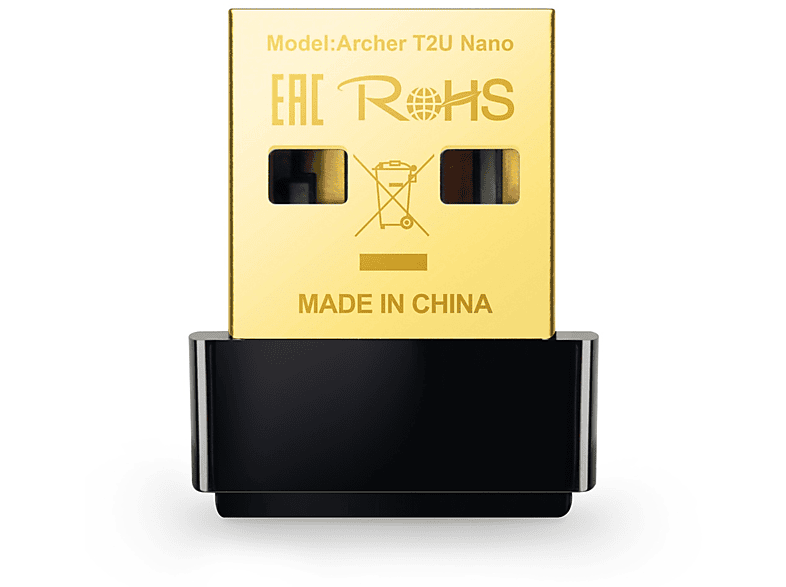 Tp-link Archer T2u Nano Ac600 Dual Band Wi-fi Usb Adapter Size Wifi-adapter afbeelding