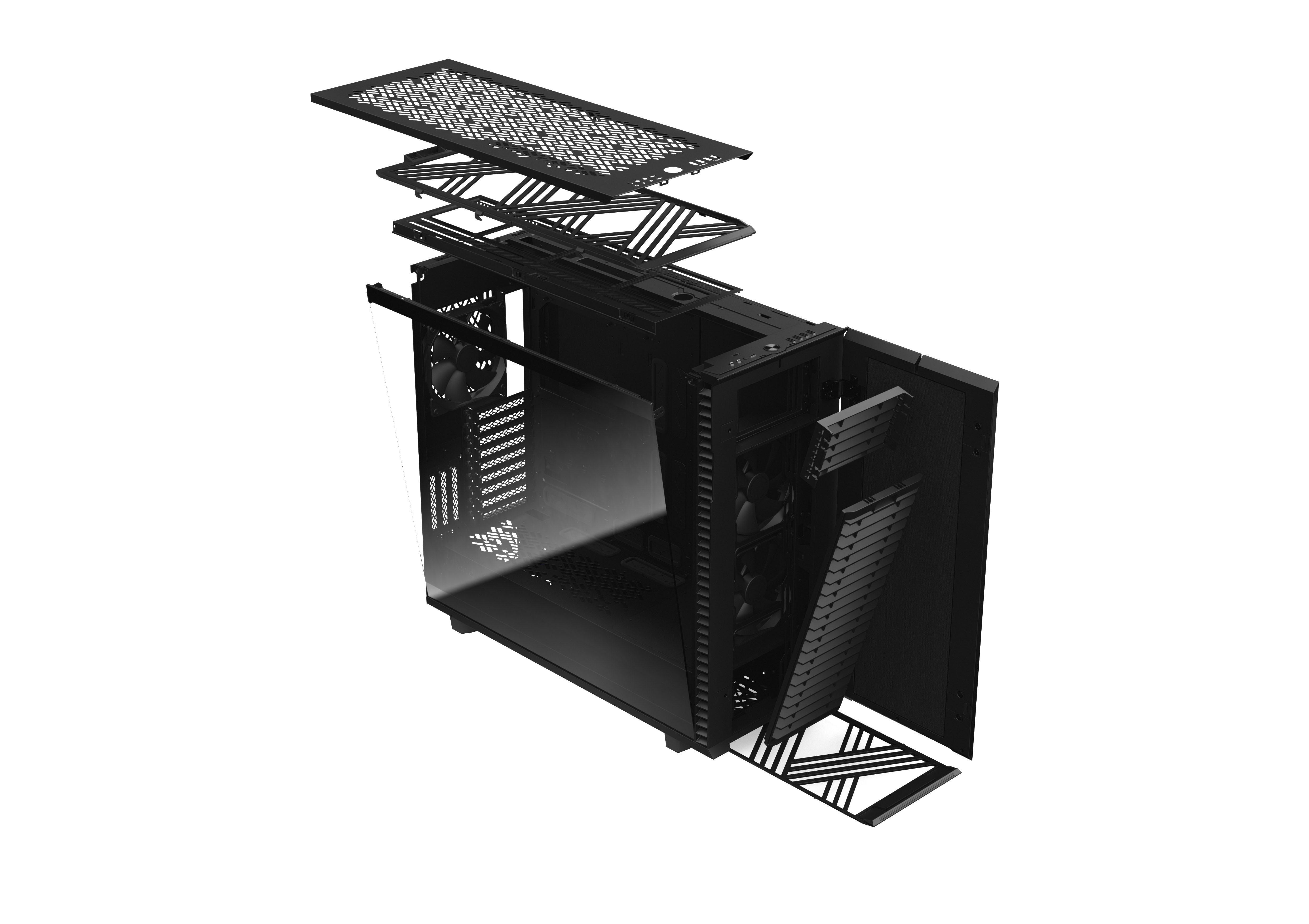 FRACTAL DESIGN Define 7 XL BK TGL PC-Gehäuse, Schwarz