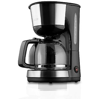 Cafetera de goteo -  Koenic KCM 1019, 10 Tazas, Placa calefactora, Negro/Inox