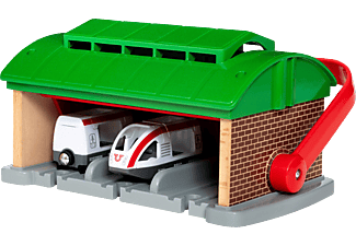BRIO Mitnehm-Lokschuppen mit Reisezug Spielzeugset, Mehrfarbig