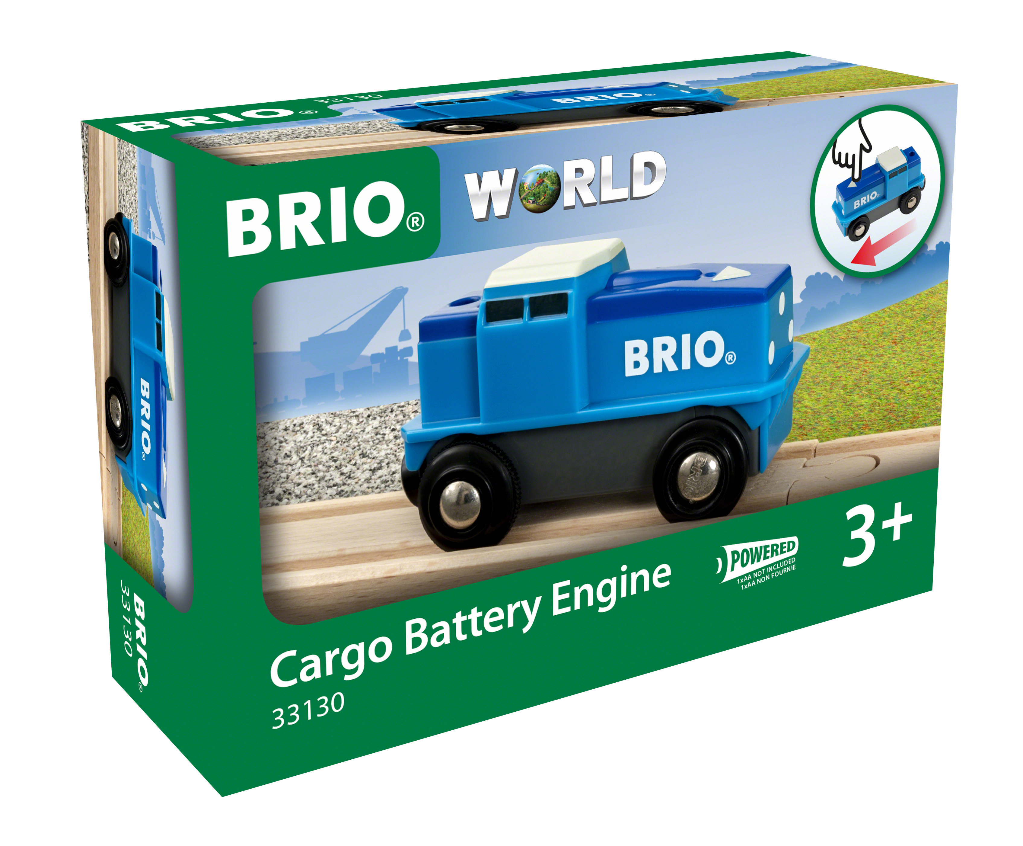 BRIO Blaue Batterie Frachtlok Spielzeuglokomotive Blau